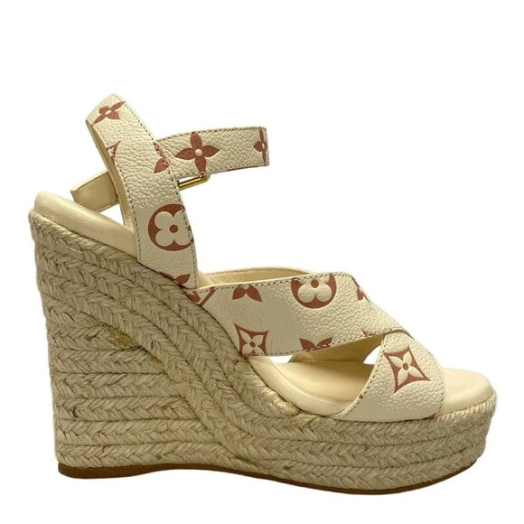 LOUIS VUITTON Starboard Line Sandals - Cream Pink Women's Sandals 728-072925 - Picture 4 of 11